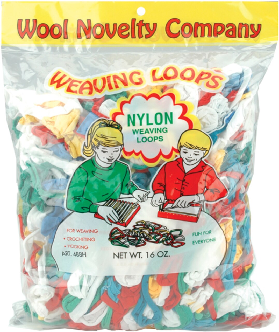 Wool Novelty Nylon Weaving Loops 16Oz-Assorted